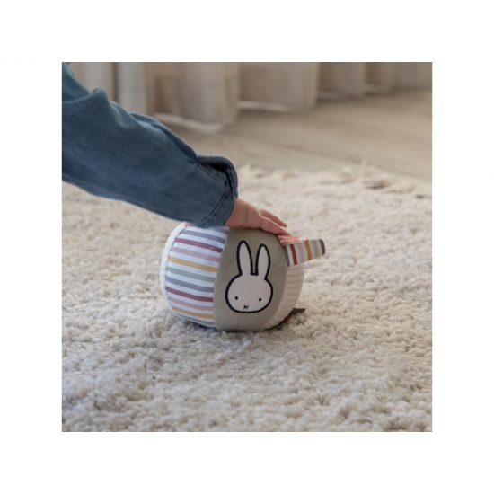 Loptička textilna králiček Miffy Fluffy Pink