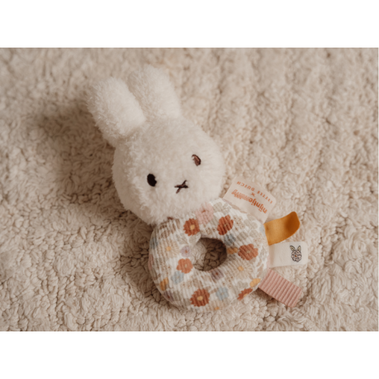 Hrkálka králiček Miffy Vintage Kvety